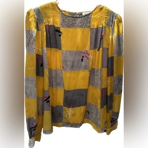 Vintage 80s Nicola Pattern Blouse